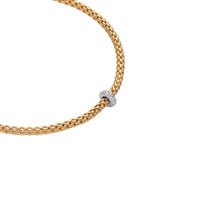 Collana Fope Donna Prima in Oro Diamante 0.18 Ct 74508CX_BB_G_XBX_043 - 74508CX_BB_G_XBX_043